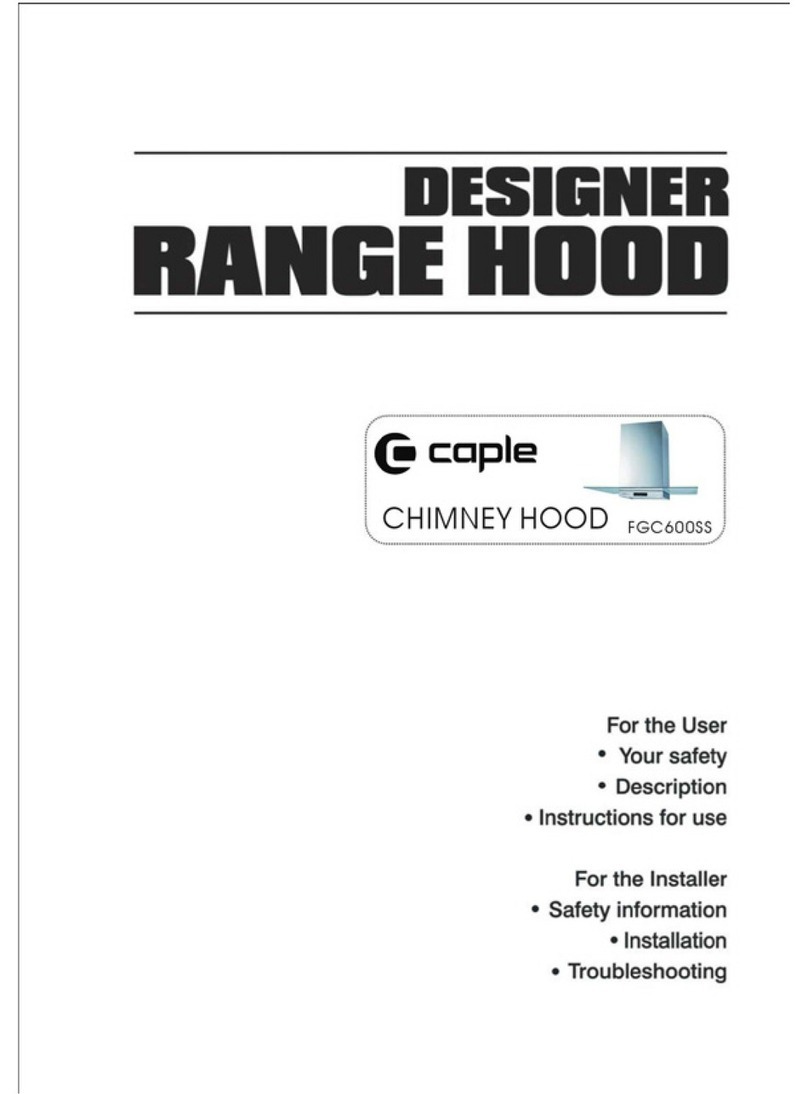 Caple CHIMNEY FGC600SS User manual Caple CHIMNEY FGC600SS User manual