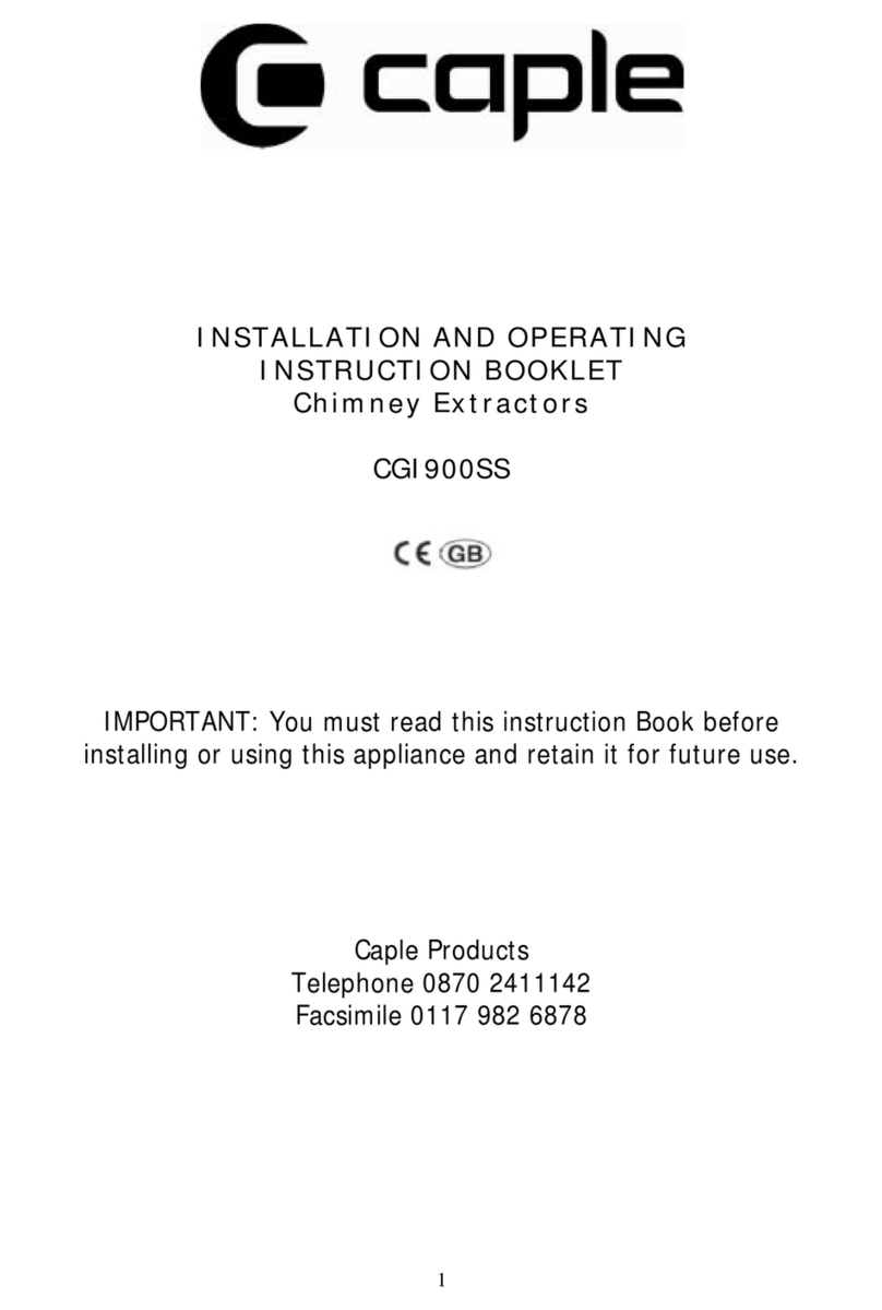 Caple CGI900SS User manual