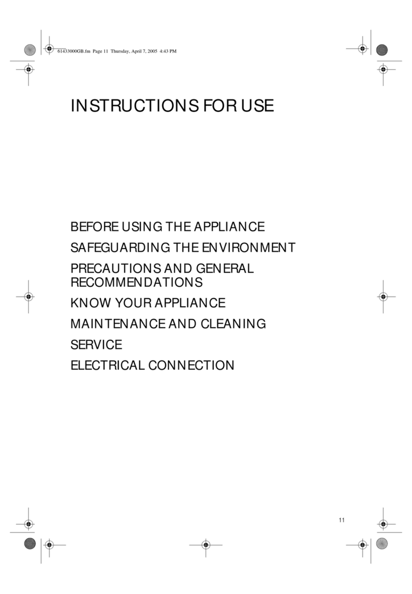 Caple C126F User manual