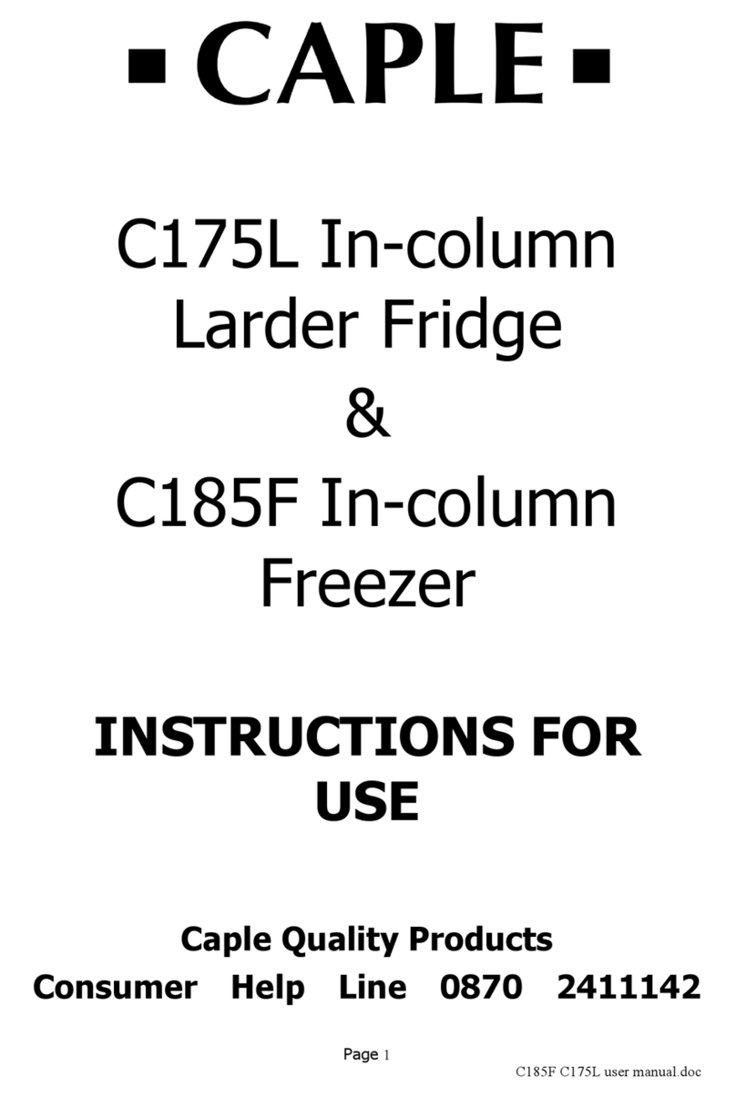 Caple C175L User manual