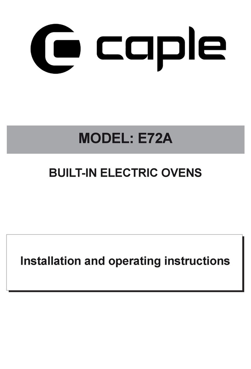 Caple E72A User manual