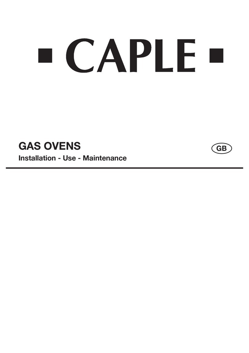 Caple C2500SS Operating and maintenance manual Caple C2500SS Operating and maintenance manual