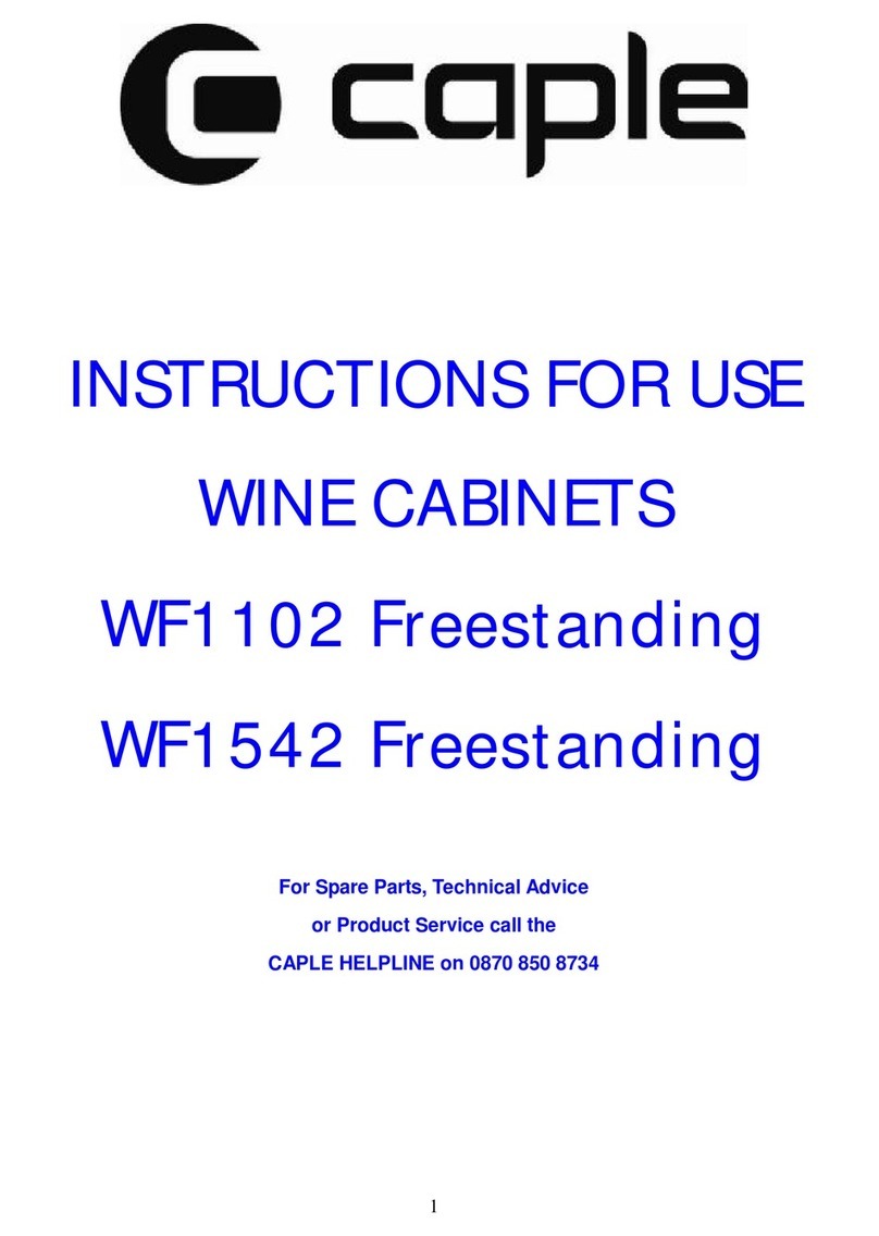 Caple WF1102 User manual