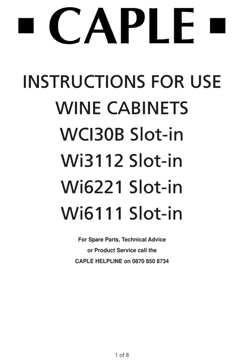Caple Wi3112 User manual