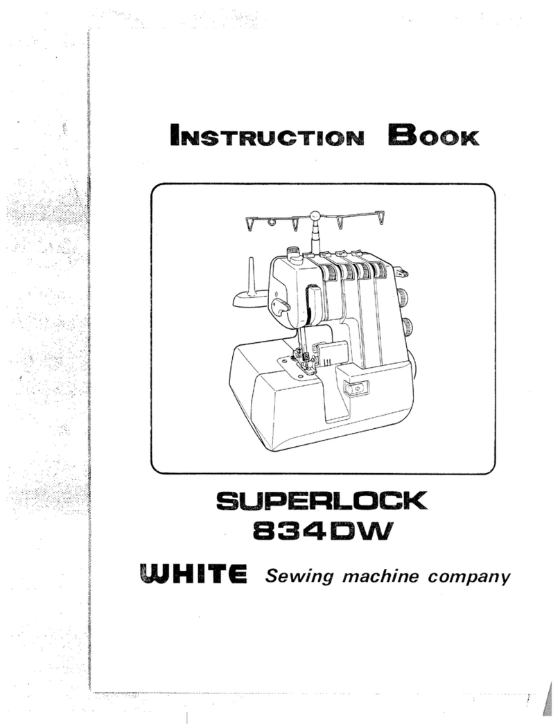 White Superlock 834DW User manual
