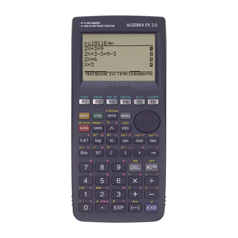 Casio ALGEBRA FX 2.0 User manual