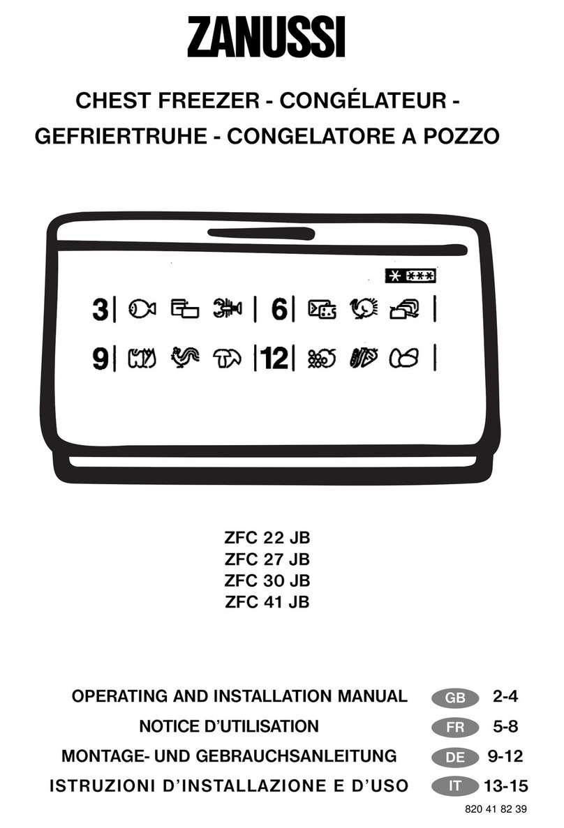 Zanussi ZFC 22 JB OPERATING AND INSTALLATION Manual