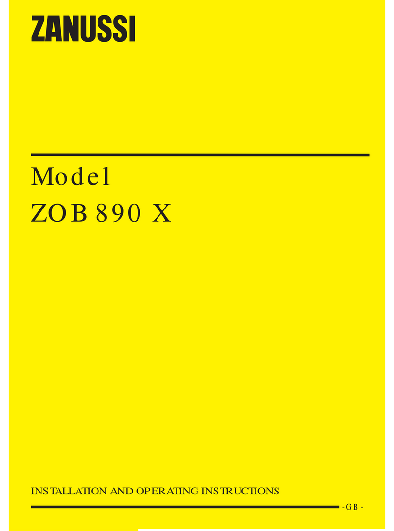 Zanussi ZOB 890 X User manual
