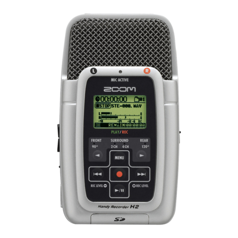 Zoom Handy recorder H2 User manual