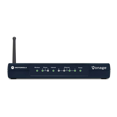 Motorola Vonage VT2542 User manual