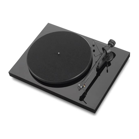 Pro-Ject Audio Systems Debut III User manual