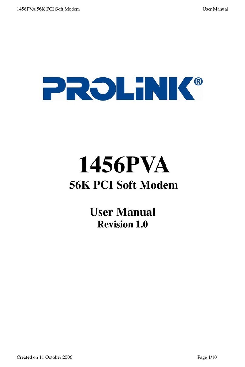 PROLiNK 1456PVA User manual PROLiNK 1456PVA User manual