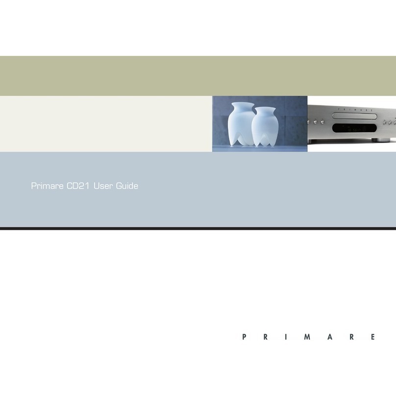 Primare CD21 User manual