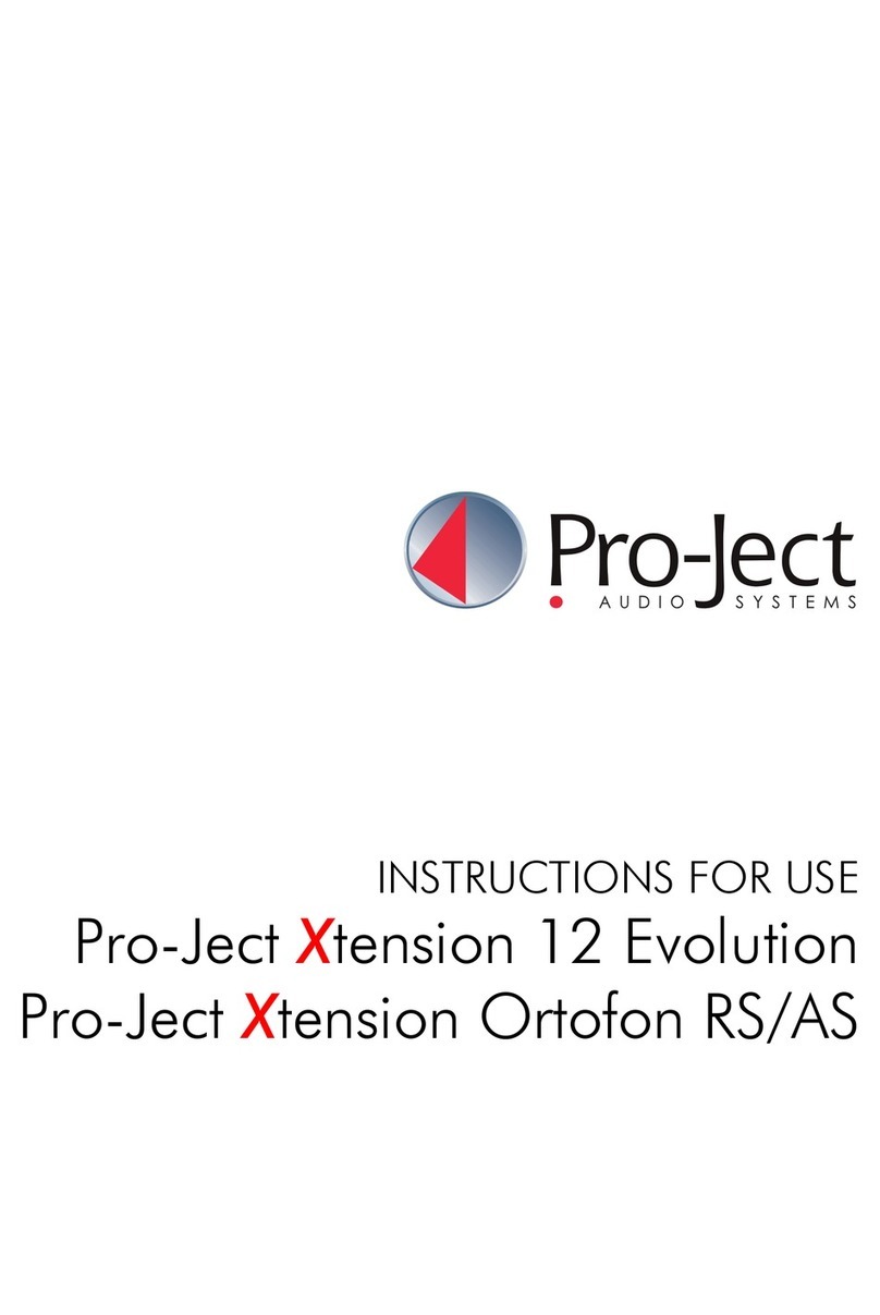 Pro-Ject Audio Systems Xtension 12 Evolution User manual