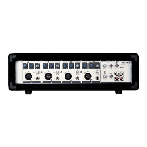 Phonic POWERRACK 408 user manual