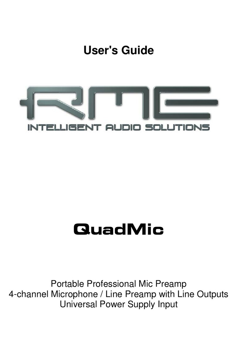 RME Audio QuadMic user guide