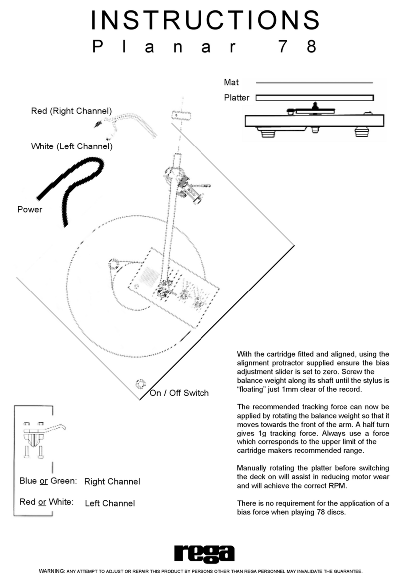 Rega Planar 78 instructions