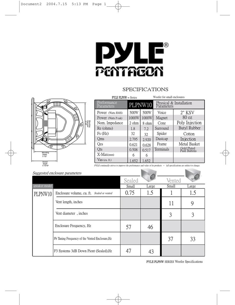 Pyle Pentagon PLPNW10 User manual