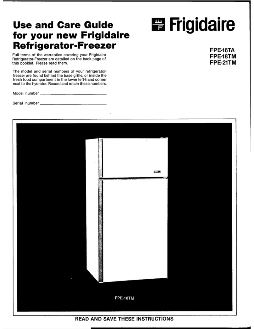 Frigidaire FPE-16TA User manual