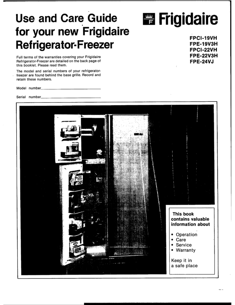 Frigidaire FPE-19V3H Use and care guide Frigidaire FPE-19V3H Use and care guide