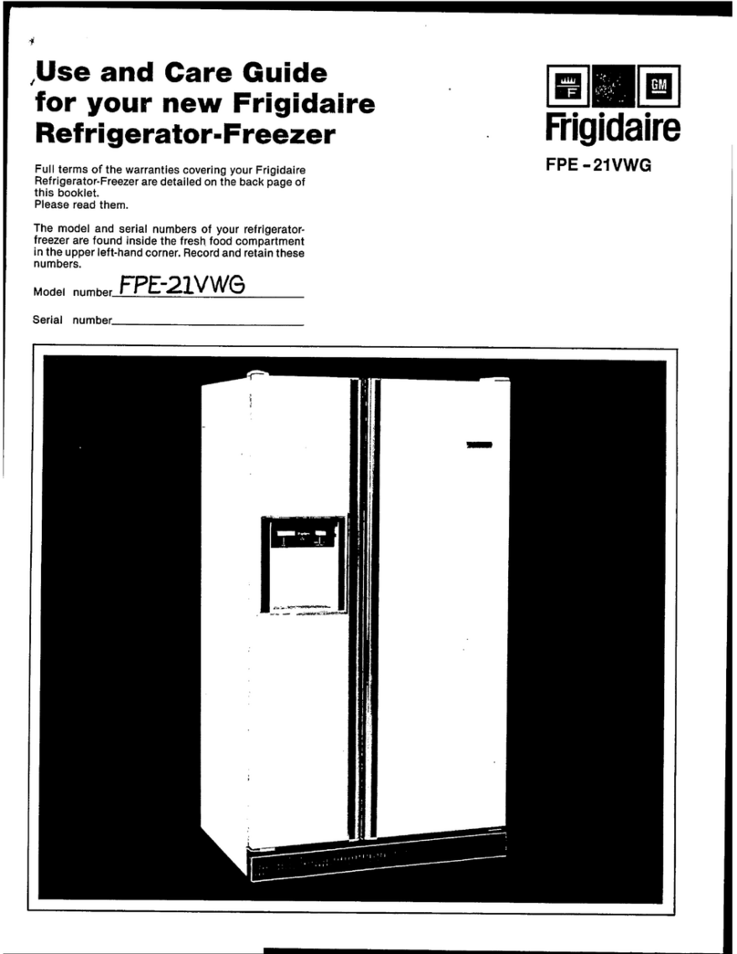 Frigidaire FPE-21VWG User manual