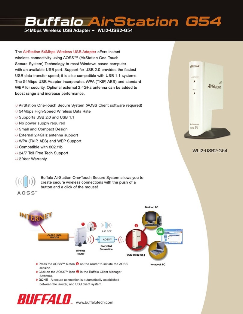 Buffalo AIRSTATION WLI2-USB2-G54 User manual