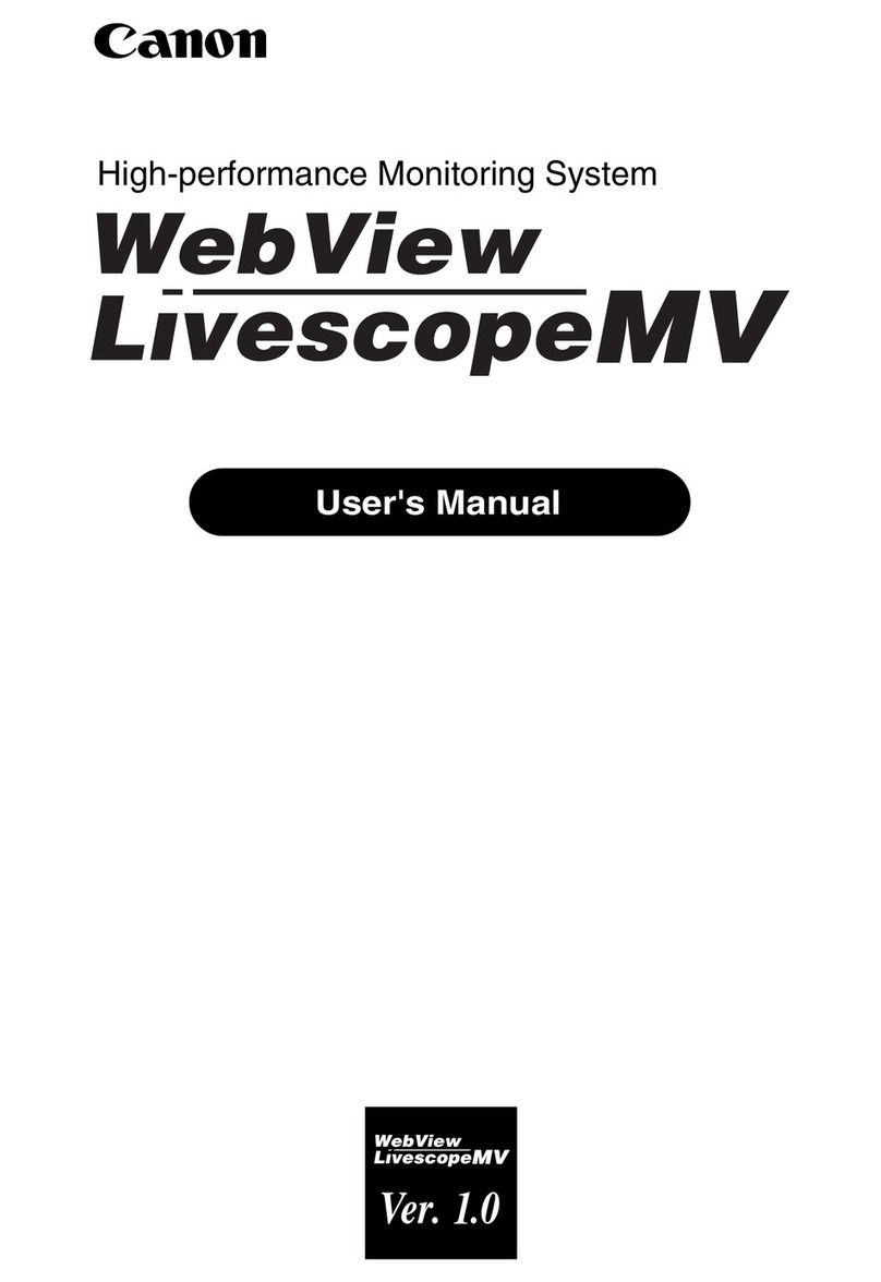 Canon WebView LivescopeMV user manual Canon WebView LivescopeMV user manual