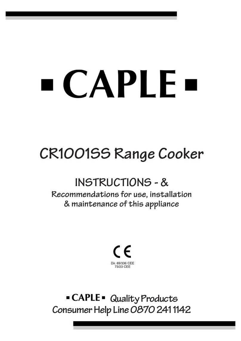 Caple CR1001SS User manual