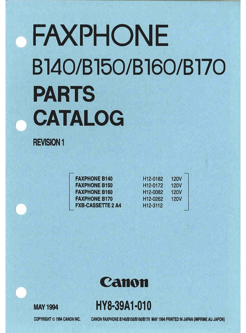 Canon FAXPHONE B140 Instruction Manual Canon FAXPHONE B140 Instruction Manual