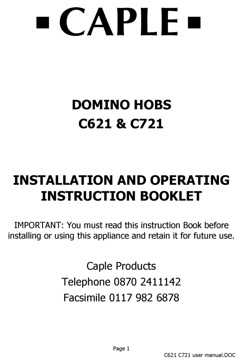 Caple DOMINO C621 User manual