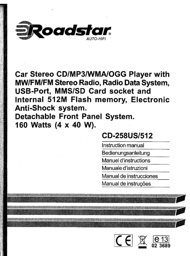 Roadstar CD-258US/512 instruction manual