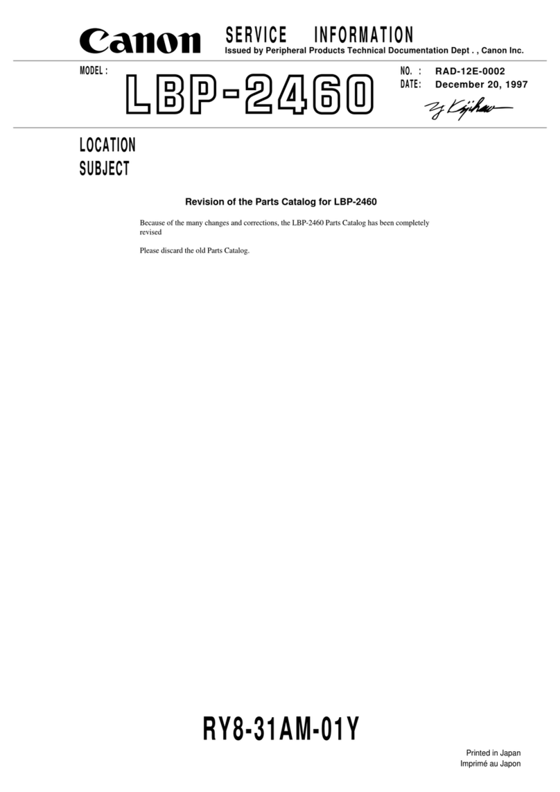 Canon LBP-2460 Instruction Manual