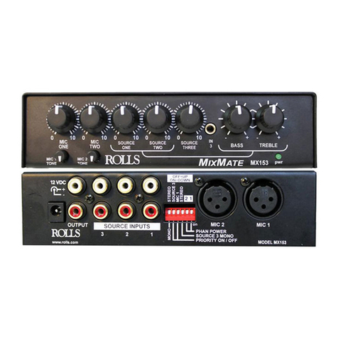 Rolls MX153 Mix Mate Started guide