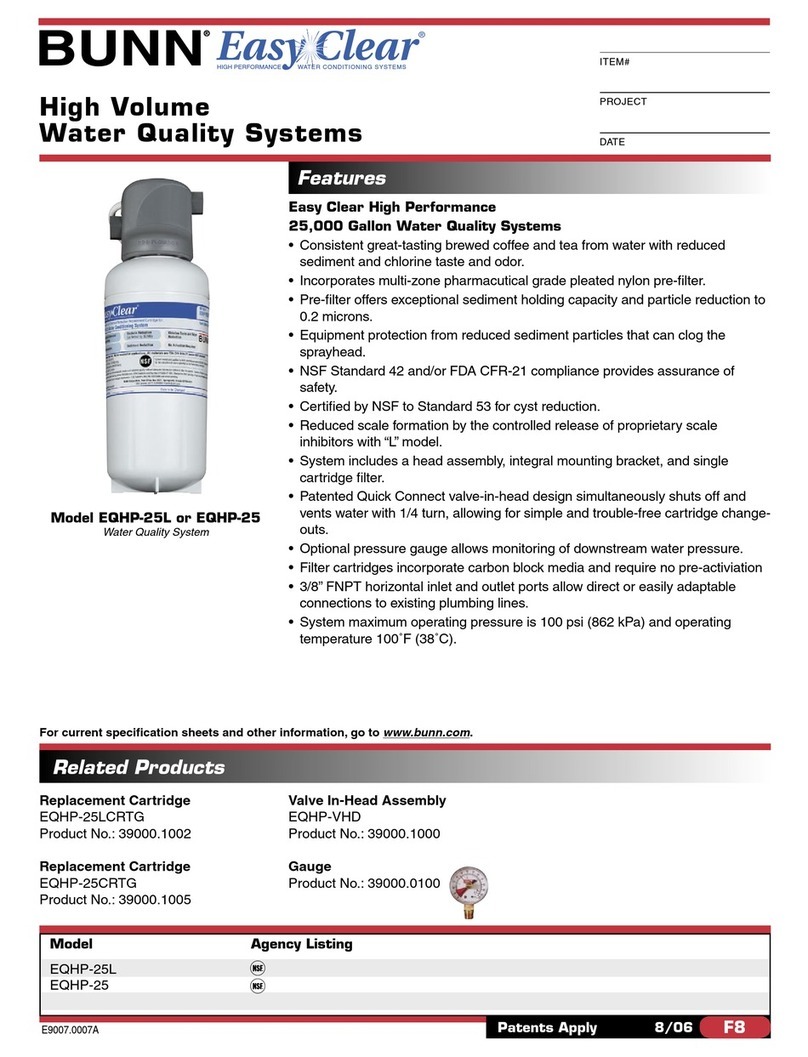 Bunn Easy Clear EQHP-25L specification
