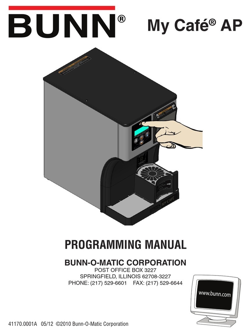 Bunn My Cafe AP Owner's manual