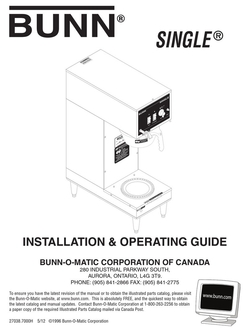 Bunn SINGLE Troubleshooting guide
