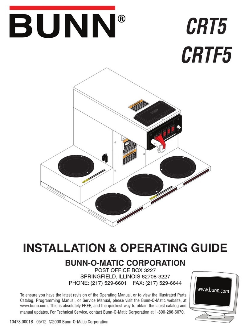 Bunn CRT5 Troubleshooting guide