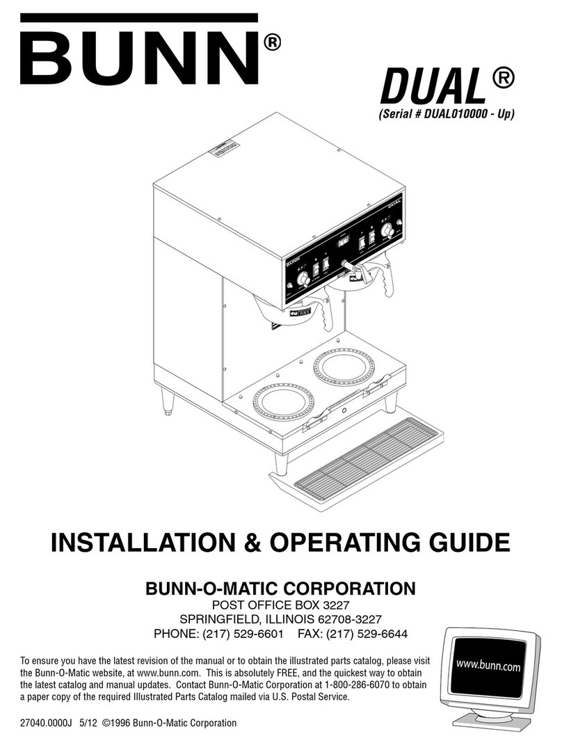 Bunn DUAL Troubleshooting guide