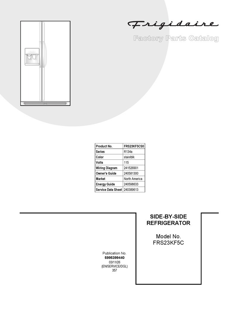 Frigidaire FRS23KF5C Factory parts catalog