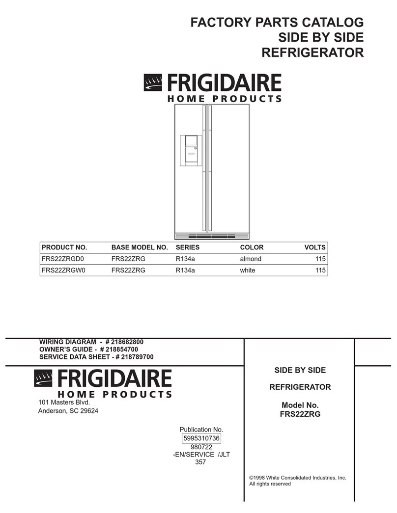 Frigidaire FRS22ZRG User manual