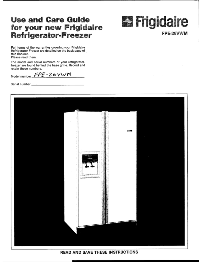 Frigidaire FPE-26VWM User manual