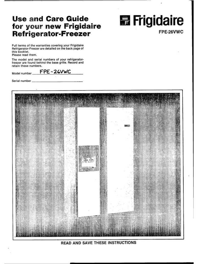 Frigidaire FPE-26VWC User manual
