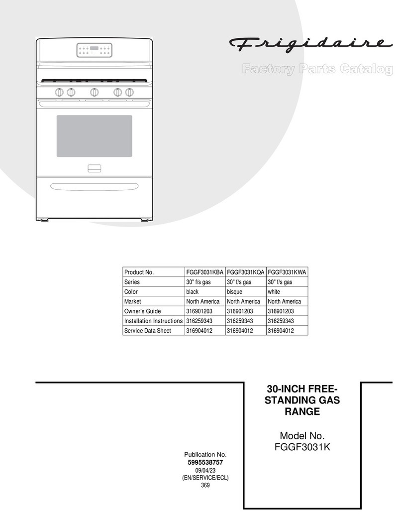 Frigidaire FGGF3031K Service Instruction Manual