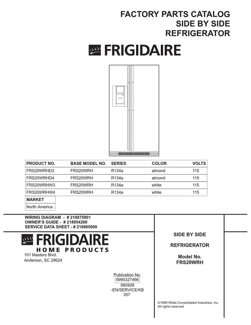 Frigidaire FRS20WRH User manual