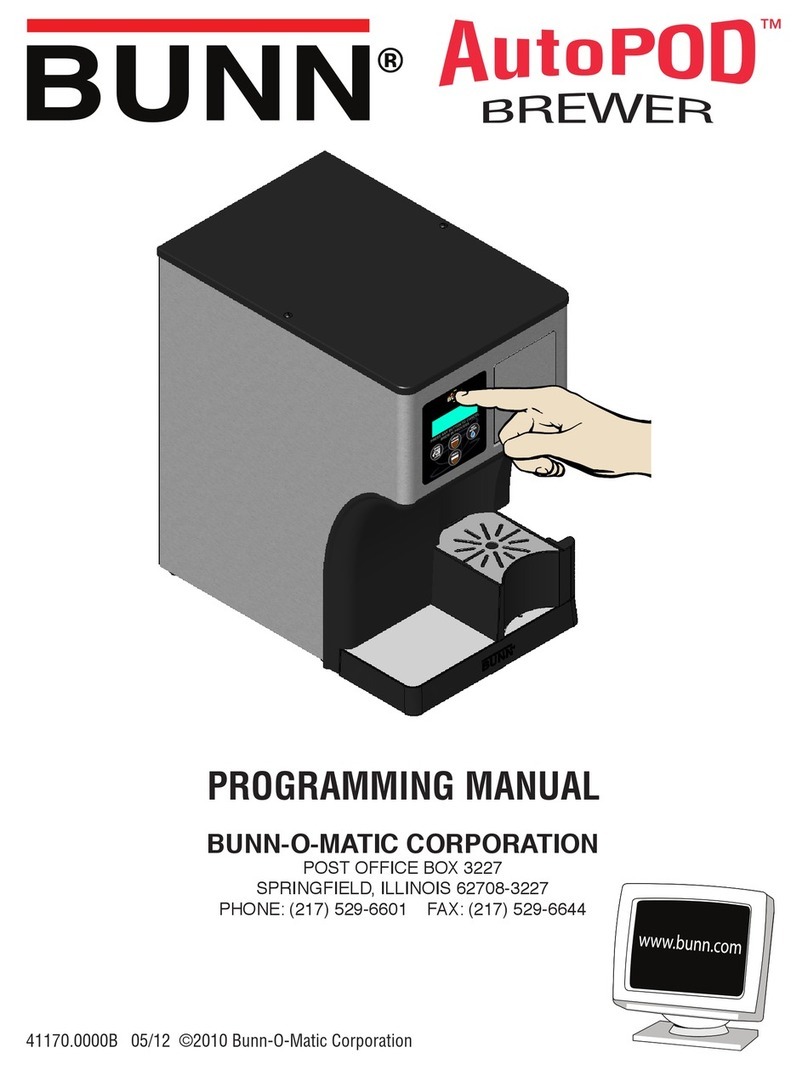 Bunn AutoPOD Owner's manual