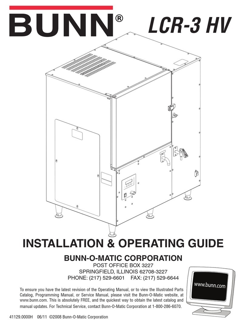 Bunn LCR-3 HV Troubleshooting guide