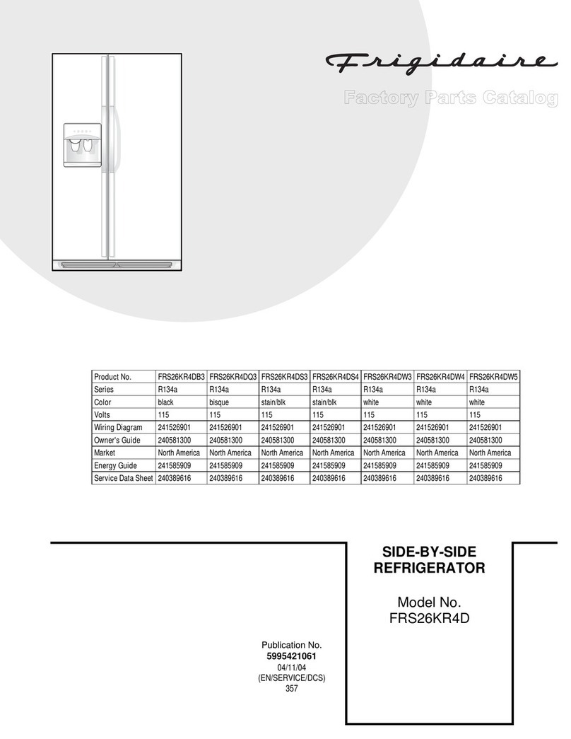 Frigidaire FRS26KR4D User manual Frigidaire FRS26KR4D User manual
