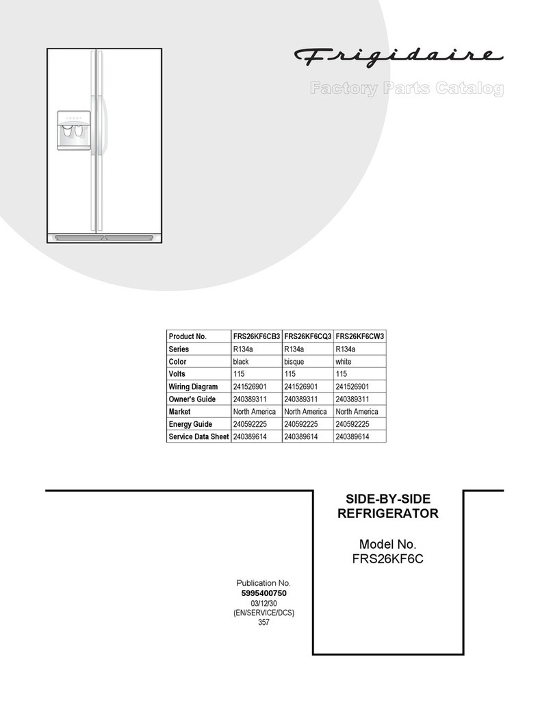 Frigidaire FRS26KF6C Factory parts catalog