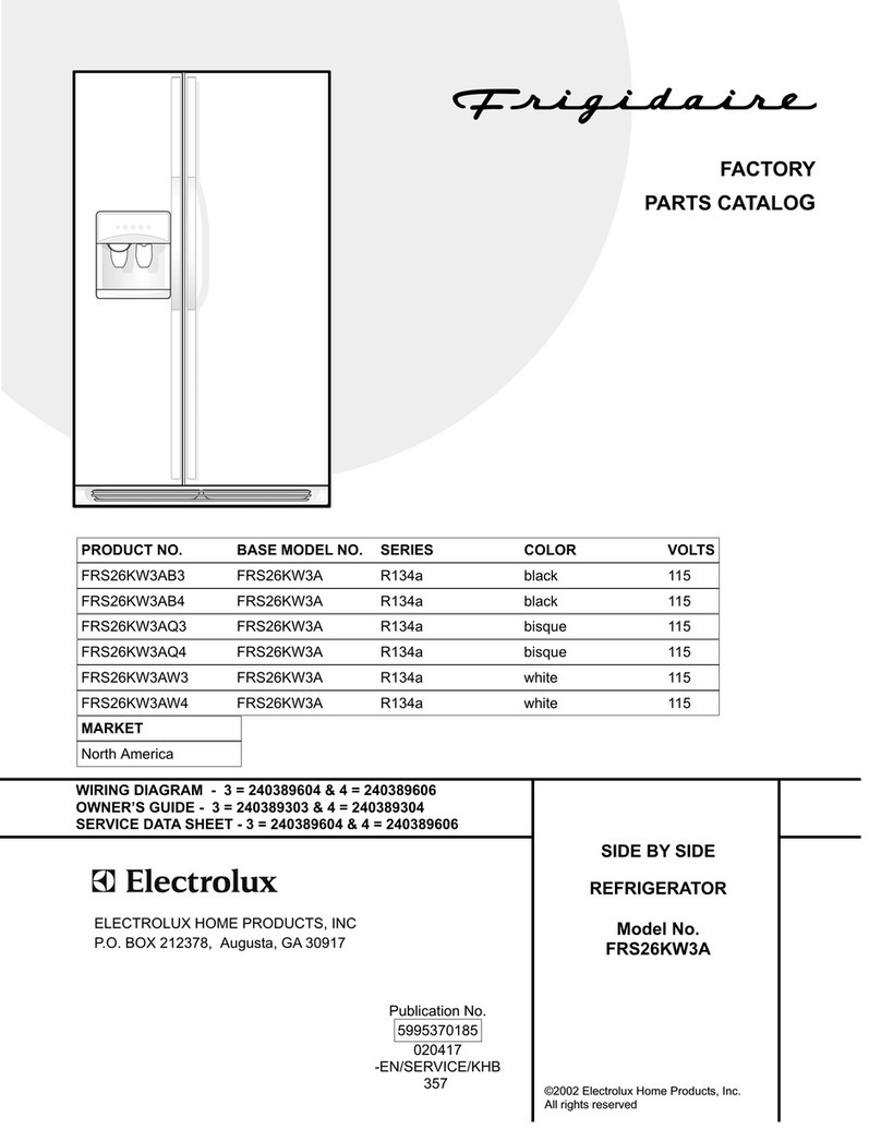 Frigidaire FRS26KW3A User manual Frigidaire FRS26KW3A User manual