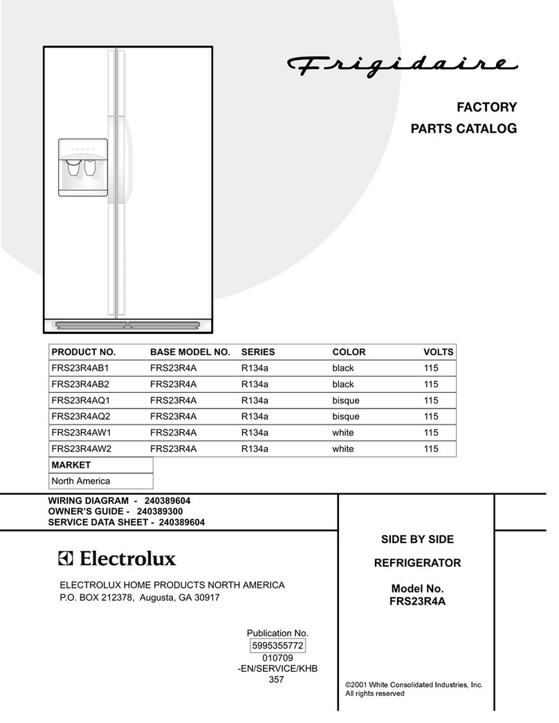 Frigidaire FRS23R4A User manual Frigidaire FRS23R4A User manual
